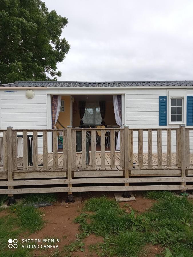mobilhome nature Saint-Laurent-sur-Mer Exterior foto