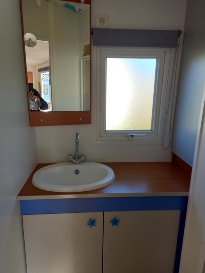 mobilhome nature Saint-Laurent-sur-Mer Exterior foto