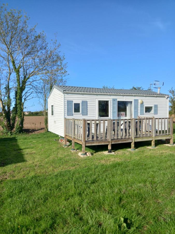 mobilhome nature Saint-Laurent-sur-Mer Exterior foto
